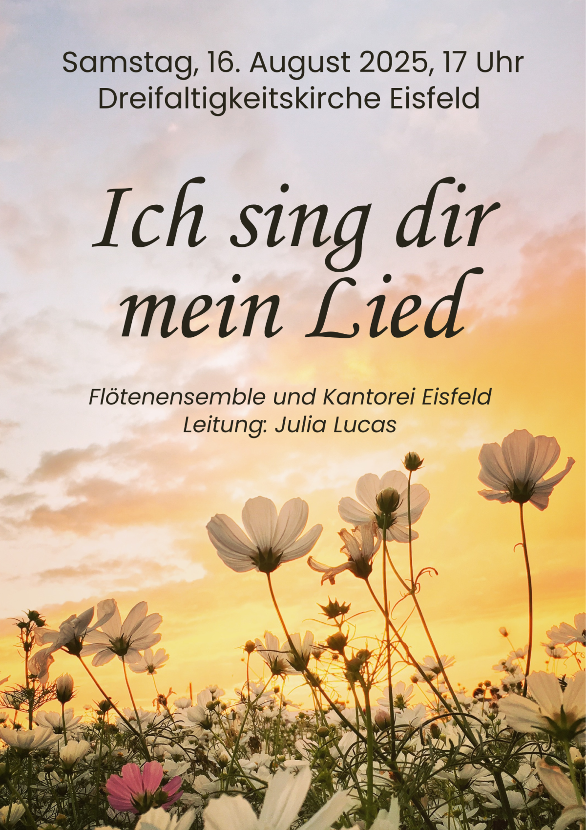 Ich sing dir mein Lied Ich sing dir mein Lied